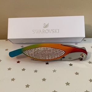 BRAND NEW - Swarovski crystal parrot corkscrew bottle opener